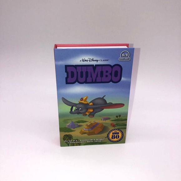 New Disney 2 pc VHS Series 1 DUMBO Pin Set Limited Edition - Picture 5 of 12